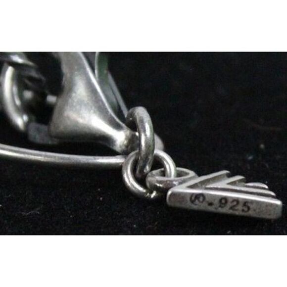 781 Silpada Sterling Silver Oxidized Hammered Oval Link Necklace N1506 35" 925 - Picture 3 of 3